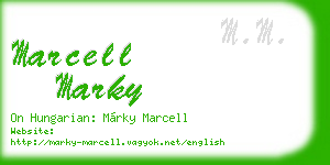 marcell marky business card