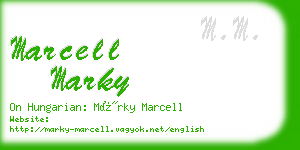 marcell marky business card